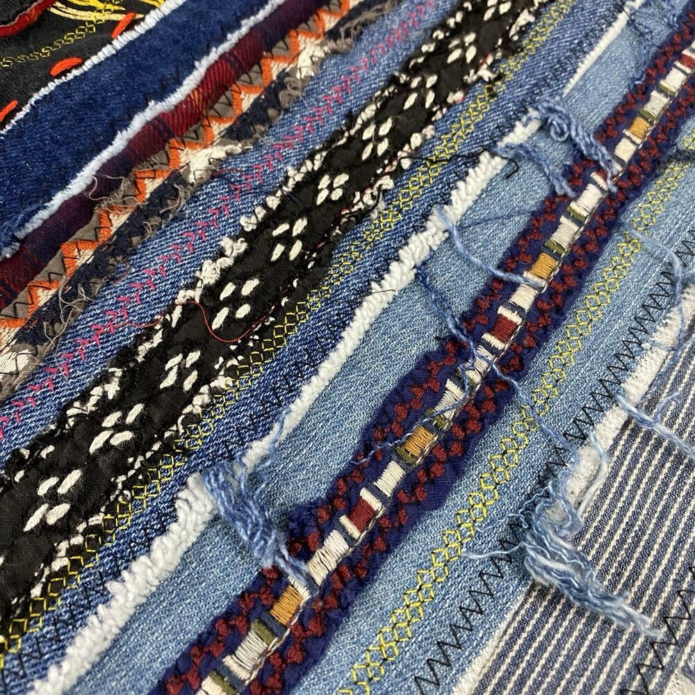 Upcycled Flannel Shirt Shacket Womens 1X Mechanic Automotive Garage Grunge Parts - Picture 11 of 14